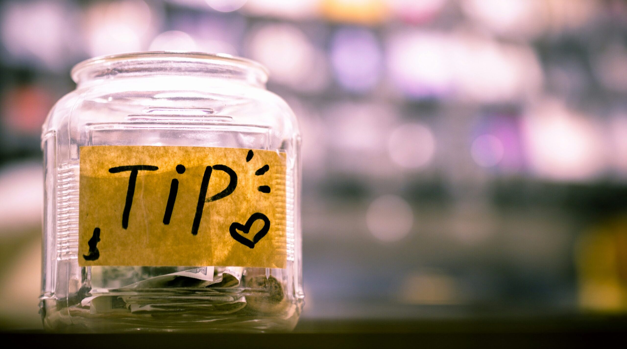tipping jar